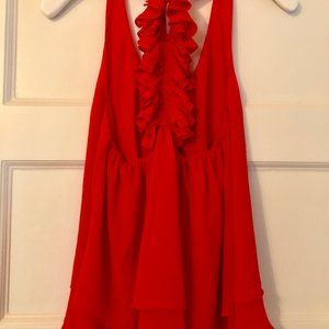 Red Ruffle Tank (From The Impeccable Pig)